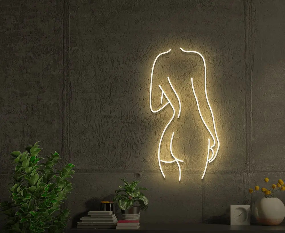 "Nudy Booty" Naked Figure Neon Sign -Neon Maroc