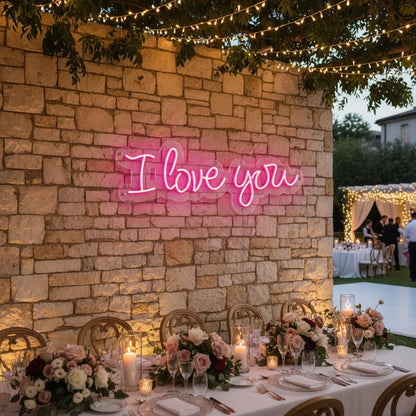 I Love You Neon Sign -Neon Maroc