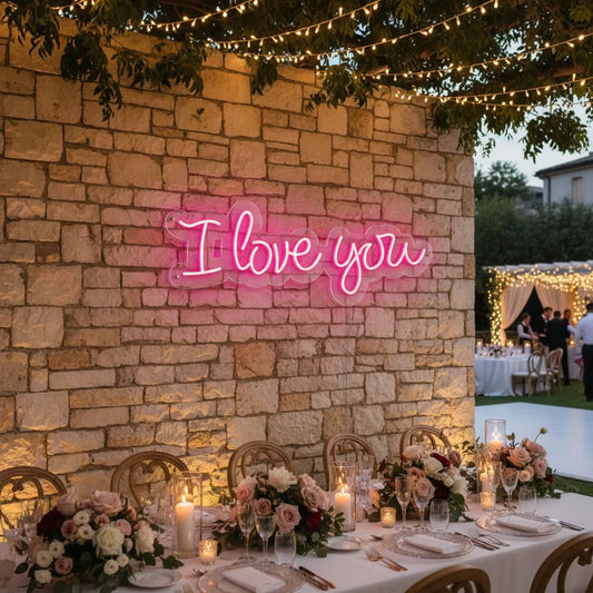 I Love You Neon Sign -Neon Maroc