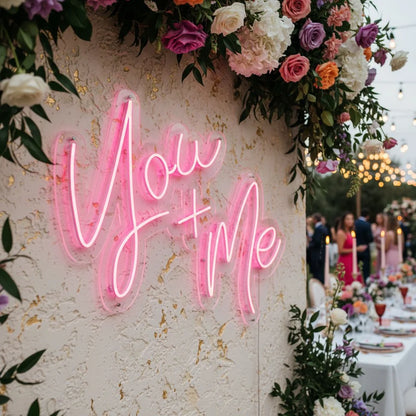 You + Me Neon Sign -Neon Maroc