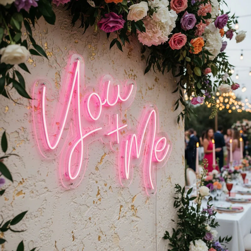 You + Me Neon Sign -Neon Maroc