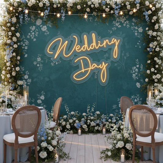 Wedding Day Neon Sign -Neon Maroc