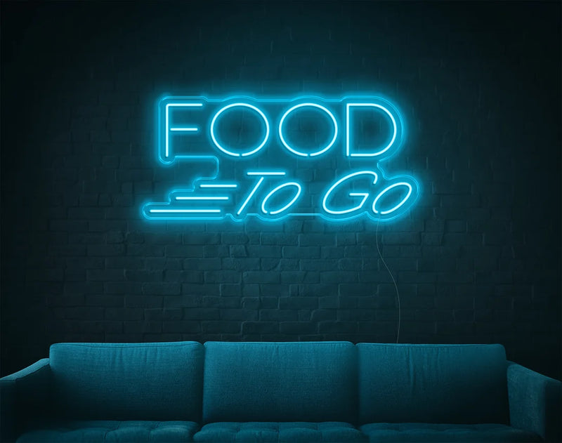 Food To Go LED Neon Sign-Neon Maroc