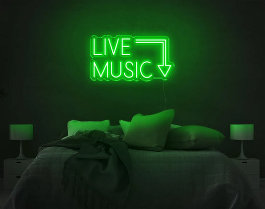 Live Music LED Neon Sign-Neon Maroc