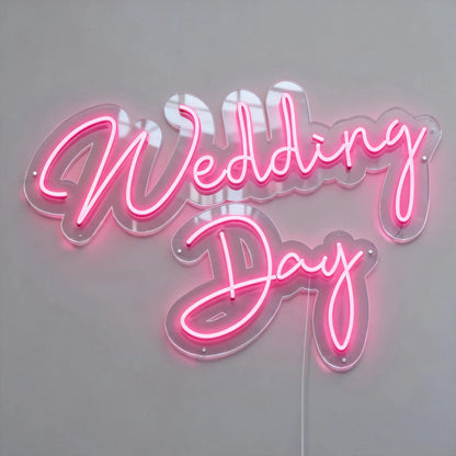 Wedding Day Neon Sign -Neon Maroc