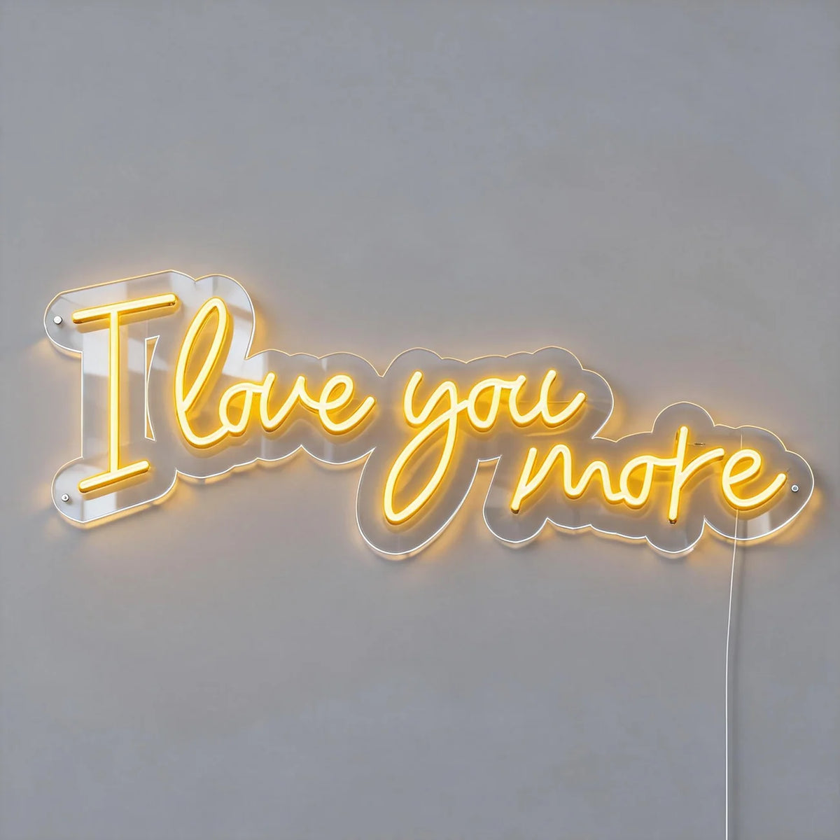 I Love You More Neon Sign -Neon Maroc